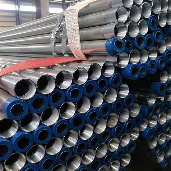 GALVANIZED STEEL PIPE WITH THREADED AND COUPLED